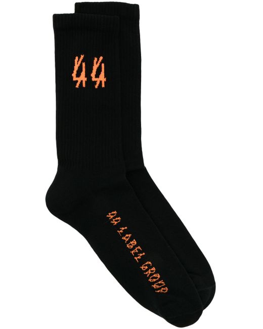 44 Label Group intarsia-knit logo socks