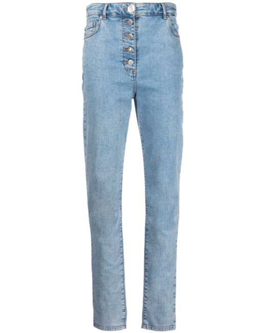 Moschino Jeans high-rise slim-cut jeans