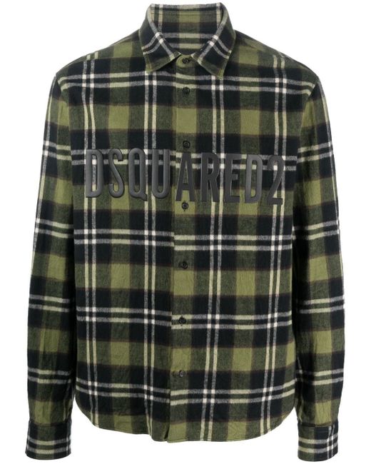 Dsquared2 plaid-print flannel shirt