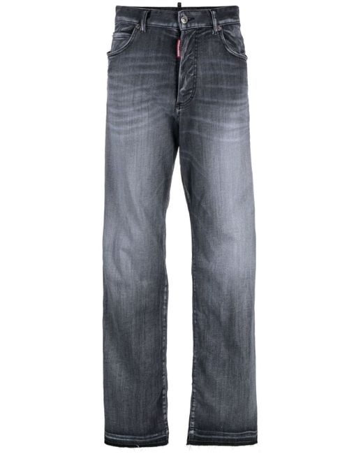 Dsquared2 straight-leg stonewashed jeans