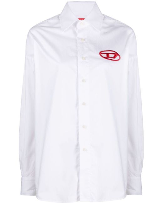 Diesel Oval D-embroidered shirt