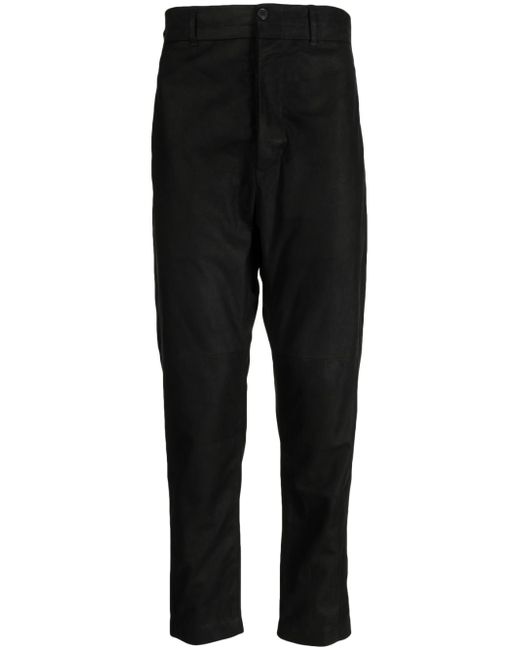 Ann Demeulemeester cropped leather trousers