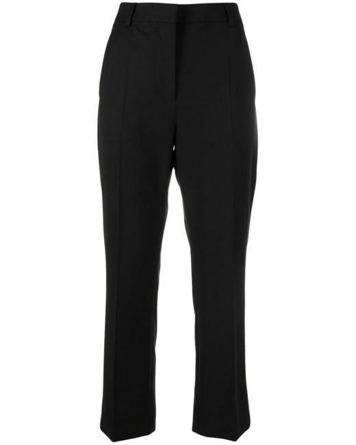 Moschino Jeans virgin wool-blend cropped trousers