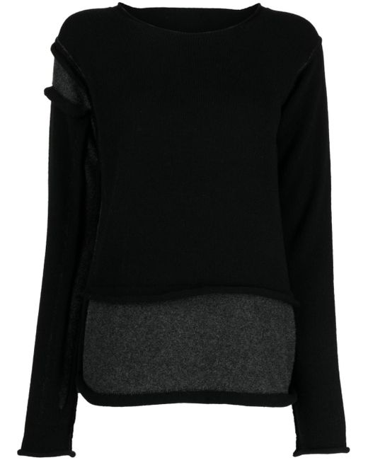Y's long-sleeve knitted top