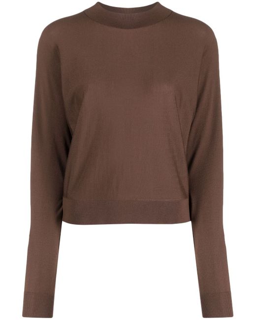 Theory mock-neck knitted jumper