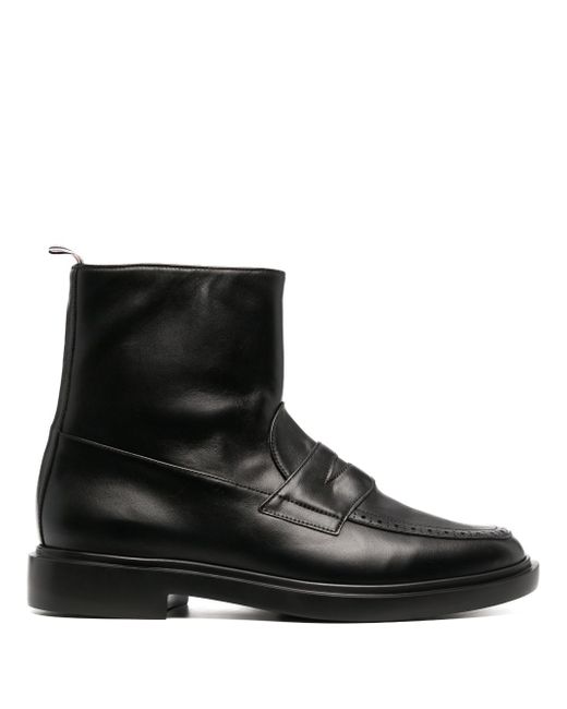 Thom Browne penny slot-detail ankle boots