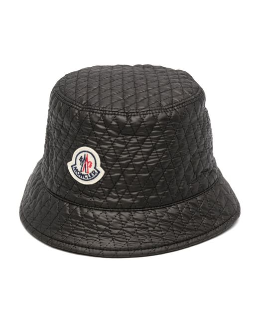 Moncler logo-patch quilted bucket hat