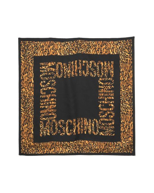 Moschino leopard-print scarf