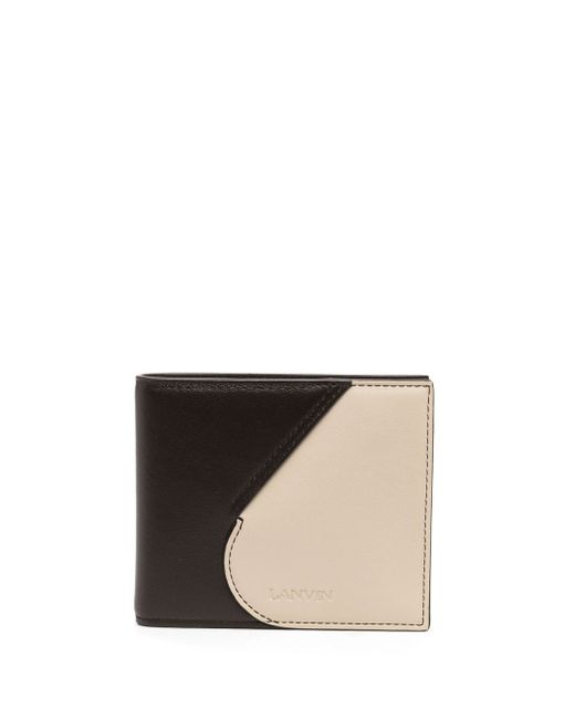 Lanvin two-tone leather bifold wallet