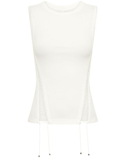 Dion Lee lace-up cotton tank top