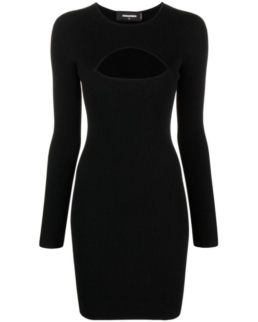 Dsquared2 cut-out detail long-sleeve minidress