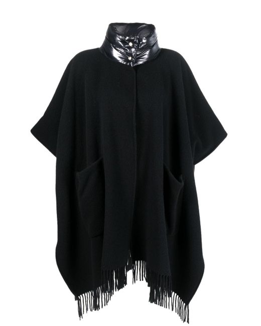 Herno panelled wool-cashmere blend cape