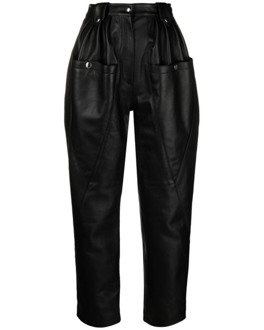 Moschino pleat-detail cropped trousers