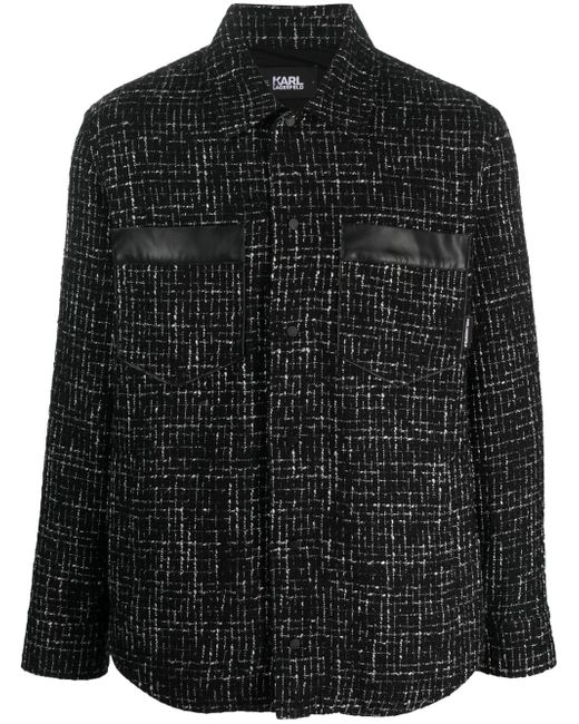 Karl Lagerfeld bouclé shirt jacket