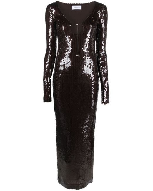 16Arlington Solaria sequin-embellished maxi dress