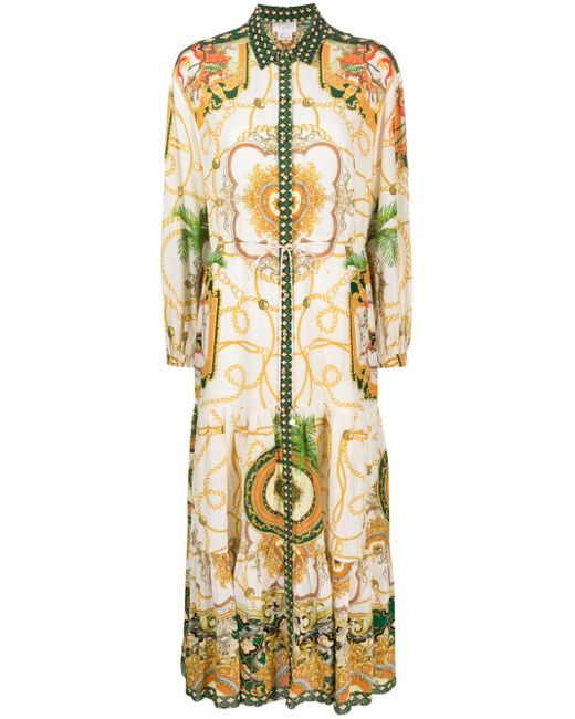 Camilla My Sweet Devotion-print silk dress