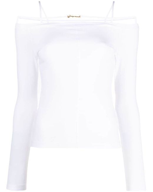Jacquemus Sierra off-shoulder cotton T-shirt