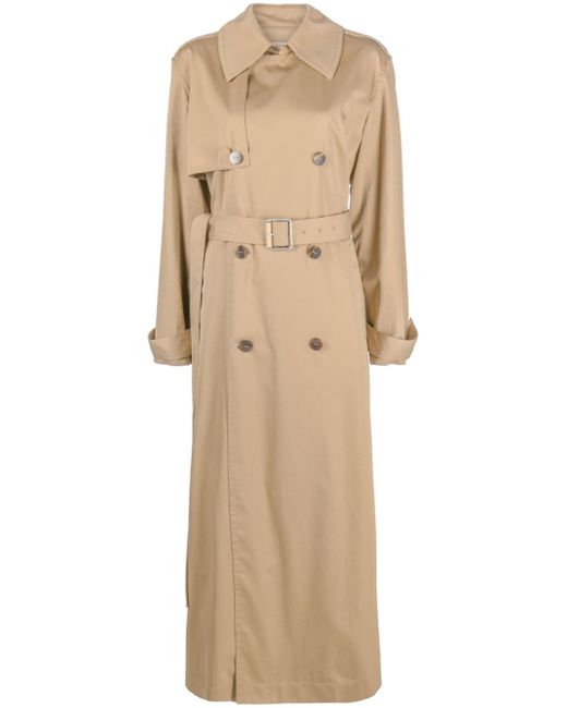 Loewe belted long trench coat