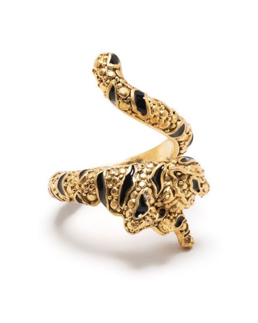 Roberto Cavalli tiger wraparound ring
