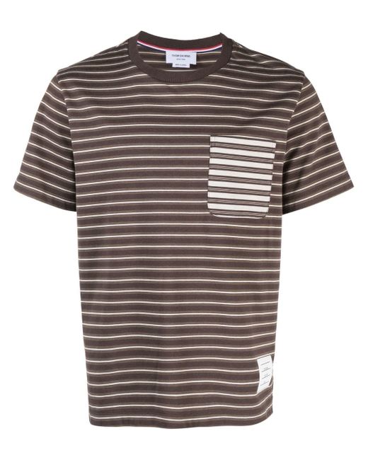 Thom Browne stripe-print T-Shirt