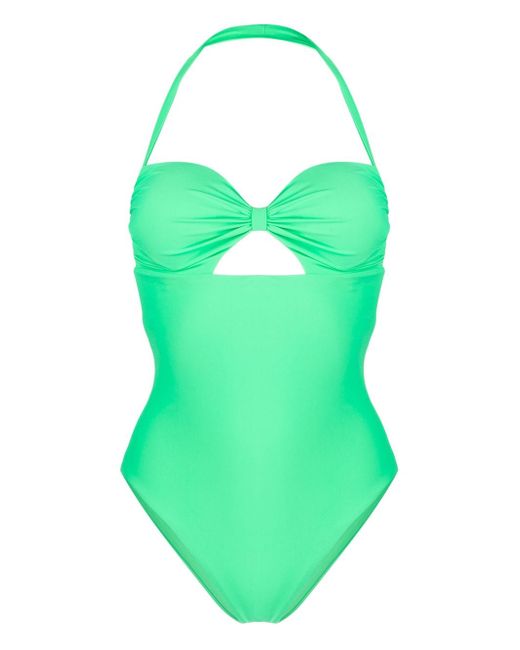 Self-Portrait twisted cut-out swimsuit