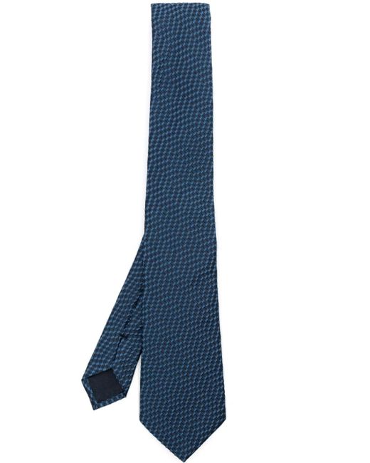 Giorgio Armani patterned-jacquard silk-blend tie