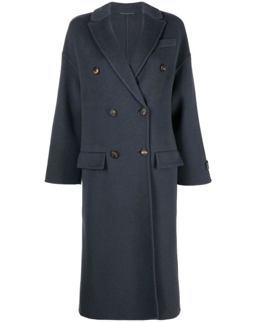 Brunello Cucinelli Monili bead-embellished wool-cashmere coat
