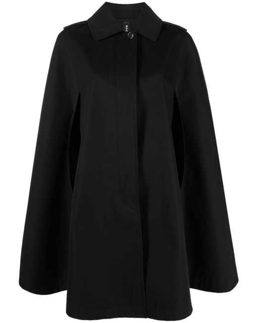 Mackintosh single-breasted button-fastening cape