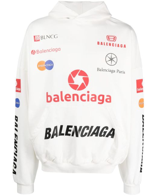 Balenciaga Top League logo-print hoodie