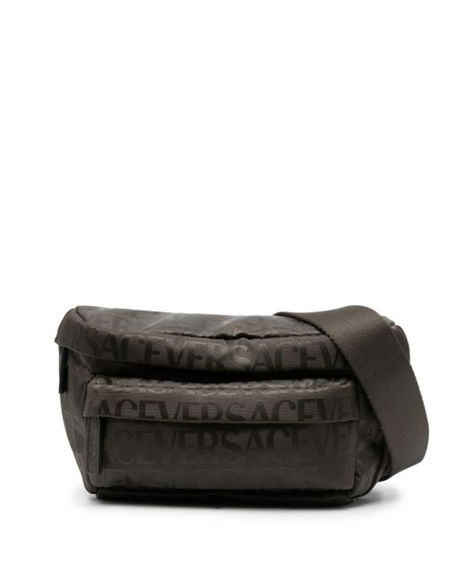 Versace logo-print zipped belt bag