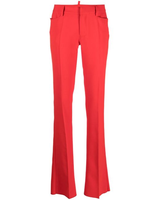Dsquared2 pressed-crease tailored trousers