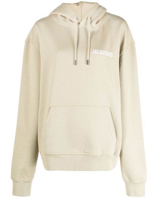 Jacquemus logo-print organic-cotton hoodie