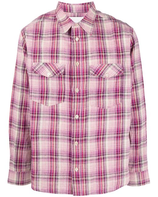 Marant check-print two-pocket shirt