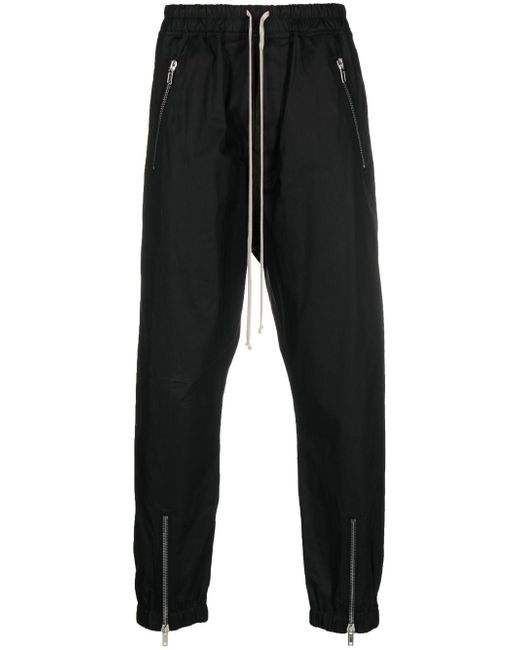 Rick Owens drawstring-waist organic-cotton trousers