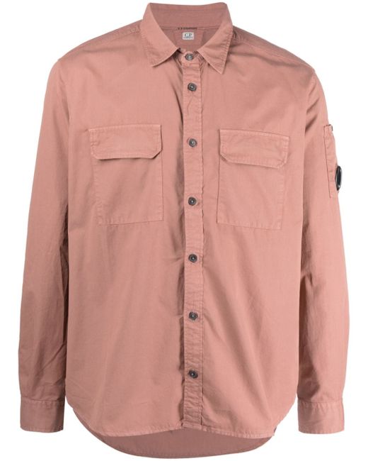 CP Company Lens-detail buttoned shirt