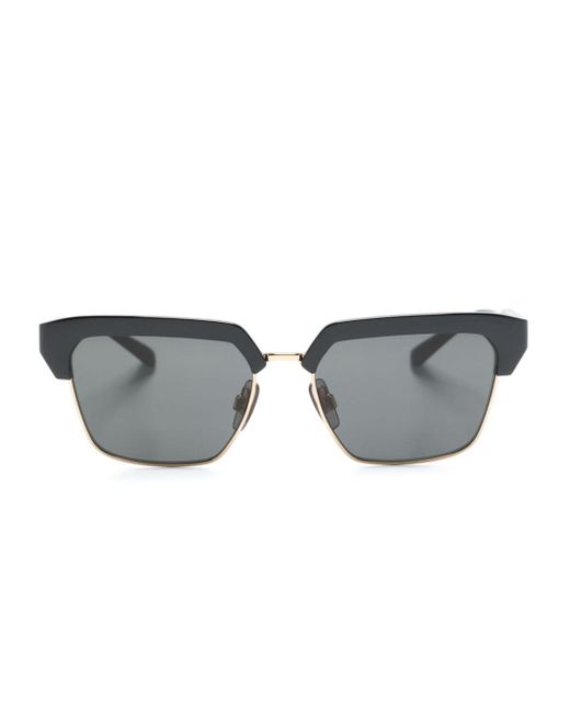 Dolce & Gabbana logo-plaque half-rim sunglasses