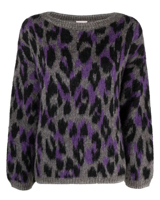 Liu •Jo leopard-print knit jumper
