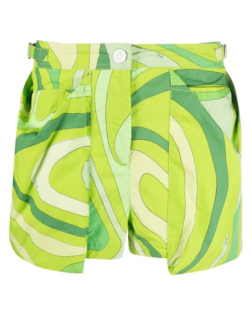 Pucci swirl-print pouch-pockets shorts