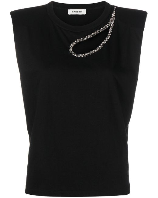 Sandro cut-out tank top