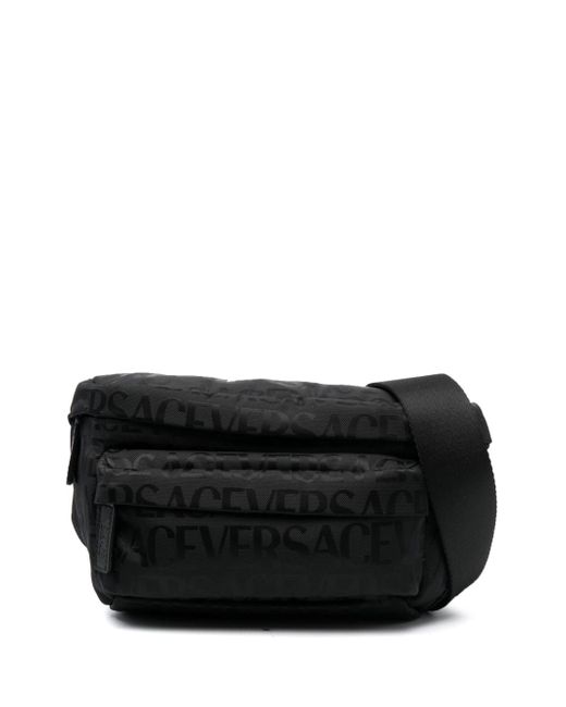 Versace logo-print zipped belt bag