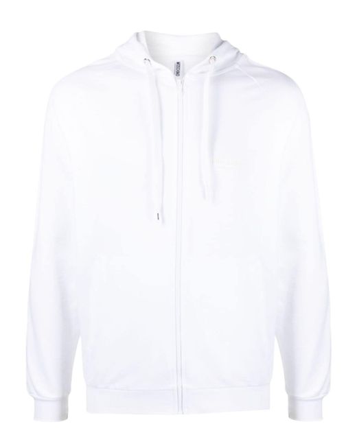 Moschino long-sleeve zip-up hoodie