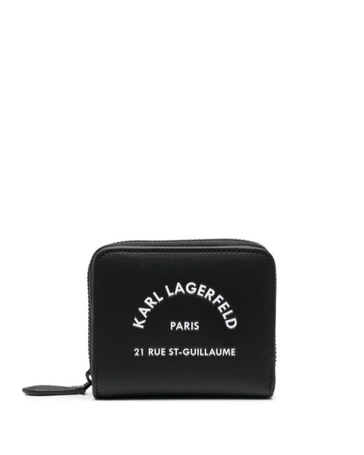 Karl Lagerfeld logo-detail leather wallet