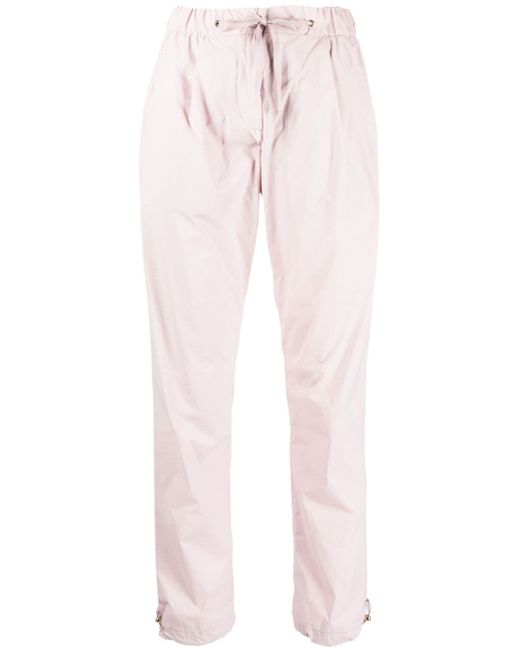 Herno drawstring-waistband cotton trousers