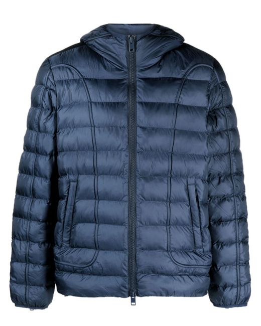 Diesel zip-up hooded padded jacket