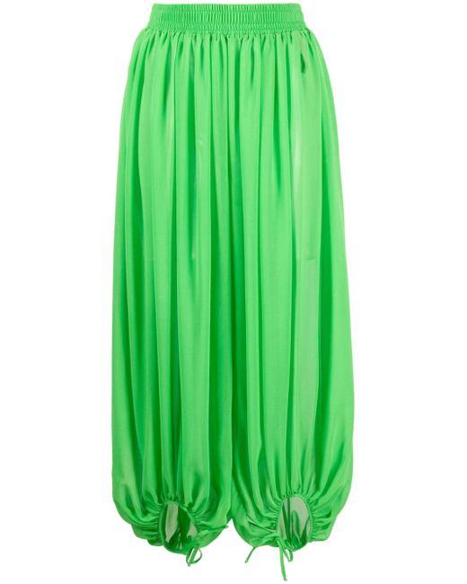 Styland pleated cropped balloon trousers