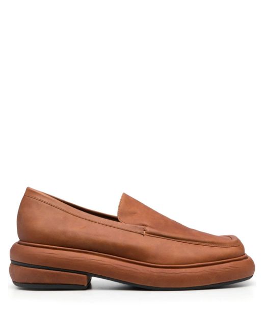Eckhaus Latta Stacked slip-on suede loafers