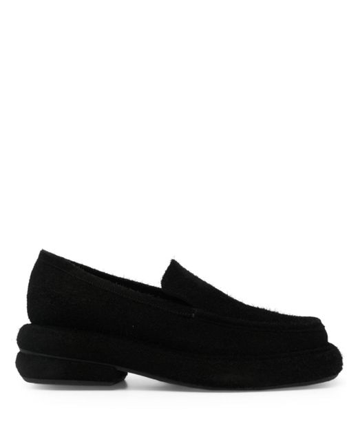 Eckhaus Latta Stacked slip-on suede loafers