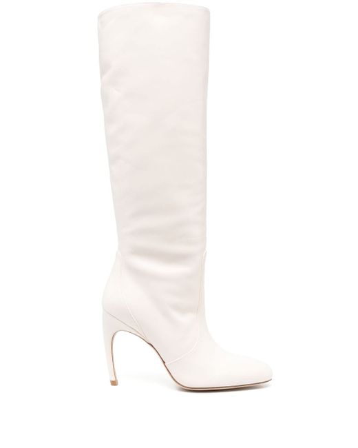 Stuart Weitzman Luxecurve 100mm leather boots