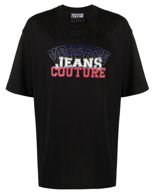 Versace Jeans Couture flocked-logo T-shirt