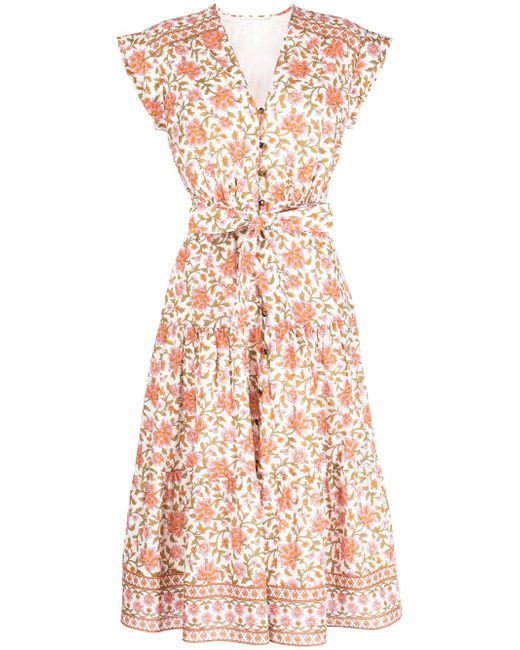 Veronica Beard Lexington floral-print midi dress